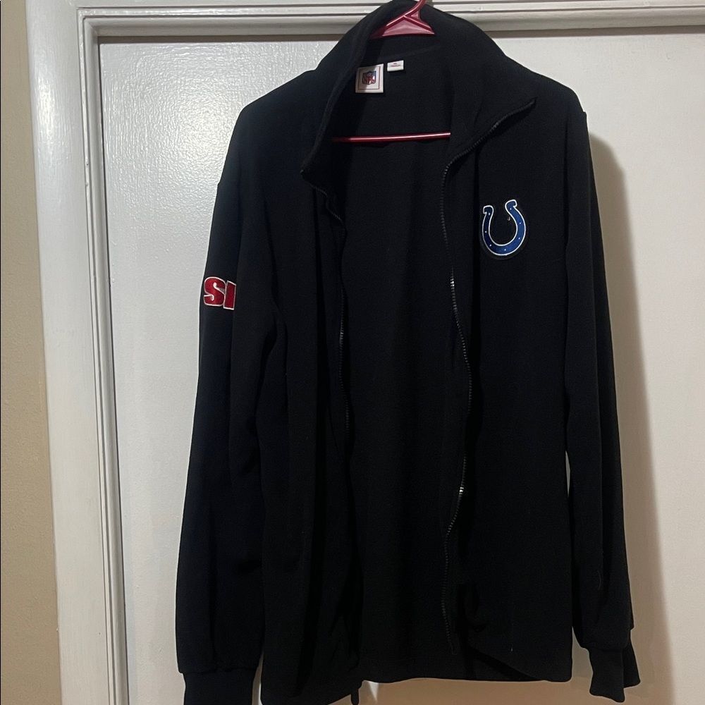 NFL Indianapolis Colts fleece zip down sweatshirt size extra large